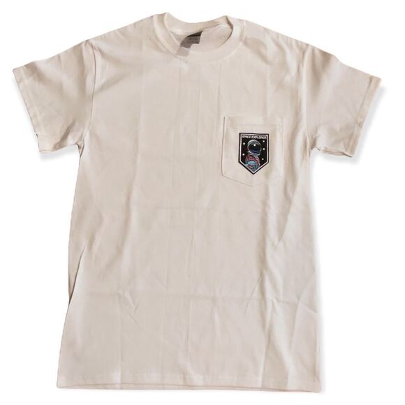 NWT Wool + Pepper Co. Space Explorer Unisex Pocket Tee - Picture 1 of 3